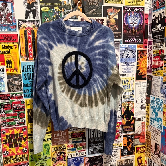 Spiritual Gangster Blue Tie-Dye Sweater - Picture 3 of 4